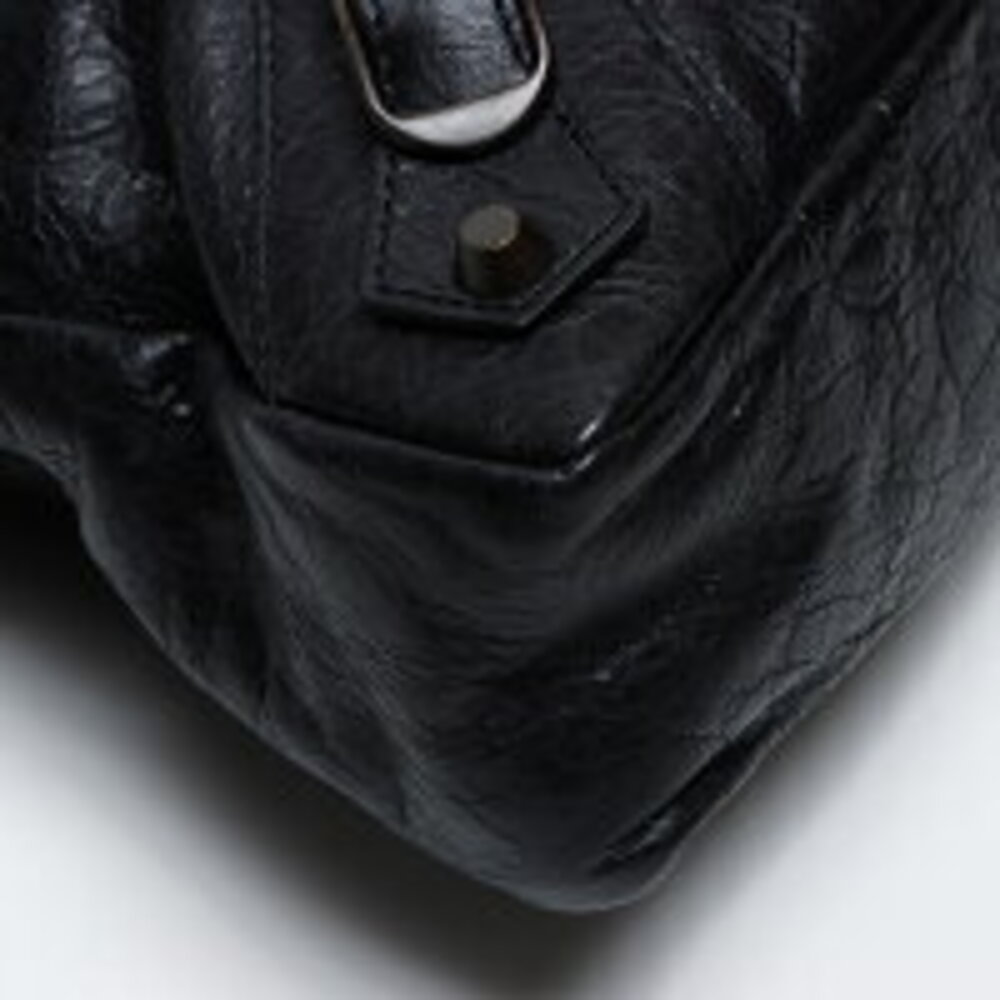 Balenciaga Town Leather Shoulder Bag Black - Picture 6 of 13